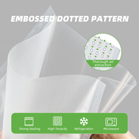 Film en rouleau épais noir transparent recyclable en PE+PA, matériau nylon à points, thermoscellable et imprimé, pour sacs de conservation sous vide alimentaire, gelée et lait