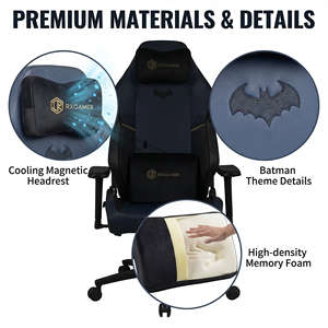 Chaise de jeu robuste pour adultes grands et corpulents, XL, large et confortable, chaise de bureau pour joueurs <span class=keywords><strong>PC</strong></span>, Silla Stuhl, pour personnes corpulentes - Product Image 3