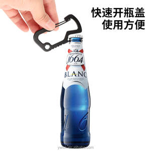 Crochet à ressort en alliage d'aluminium 6,7*3,3 cm, ouvre-bouteille, EDC multifonctionnel, mousqueton de type D, porte-clés, décontracté, voyage - Product Image 2