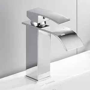 洗面台蛇口304 PVDクロームメッキ洗面台デッキマウント浴室用高級ステンレス鋼