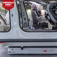 Robot AGV compact à guidage magnétique, recharge automatique intelligente, manutention et levage, transport automatique de palettes pour ligne de production