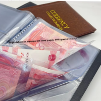 30 pochettes 10 feuilles PVC cuir billet de banque monnaie collection Album Dollar Bill monde argent stockage livre