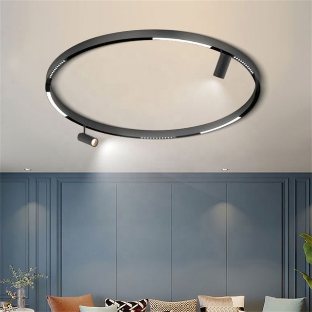Modern Magnetic Track Lighting Adjustable Aluminum Round Magnet Rail Track Light