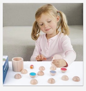 Juguetes Educativos Montessori para niños y niñas, juguetes educativos <span class=keywords><strong>de</strong></span> madera para entrenamiento <span class=keywords><strong>de</strong></span> ajedrez - Product Image 2