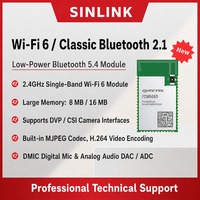 Module Wi-Fi 6 FCM665D double mode 5.4, mémoire 8 Mo et Flash 16 Mo, 2,4 GHz avec MCU 480 MHz pour développement IoT embarqué