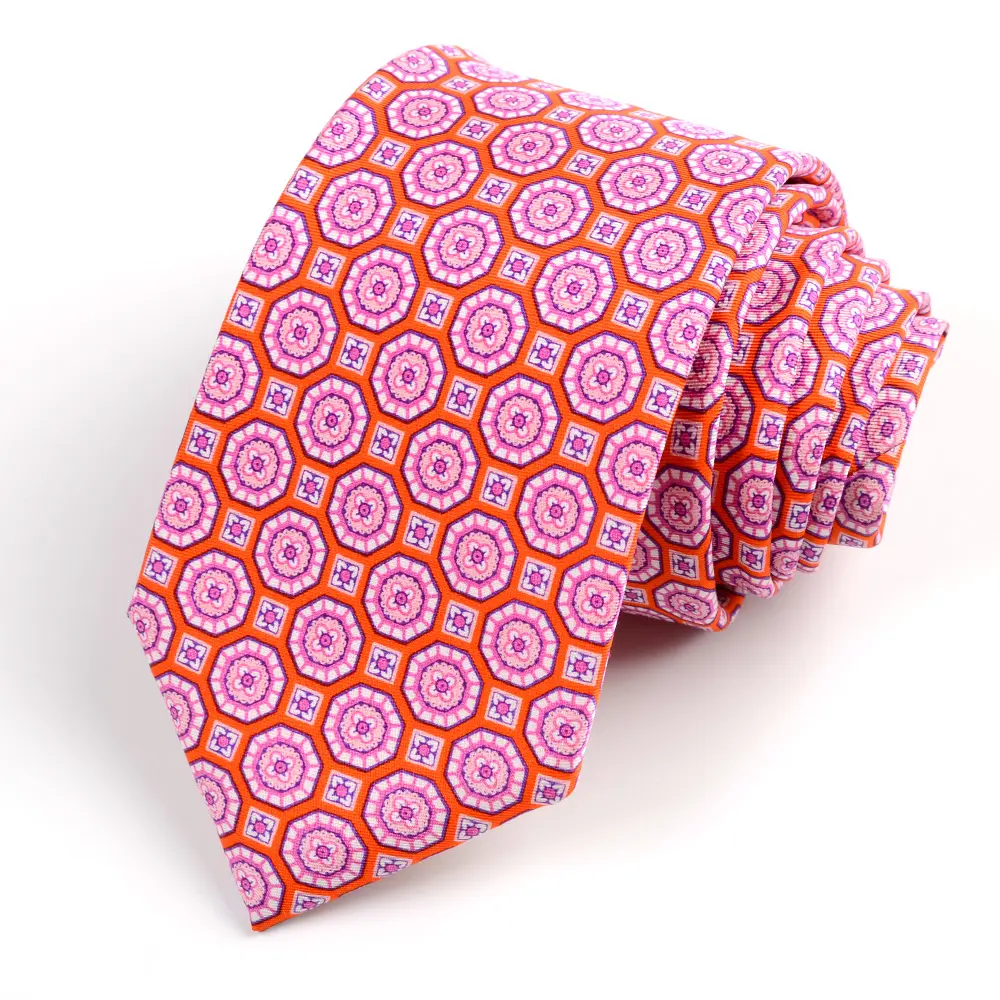 Hamocigia Shengzhou Factory Customized Digital Printing 100% Organic Italian Silk Tie