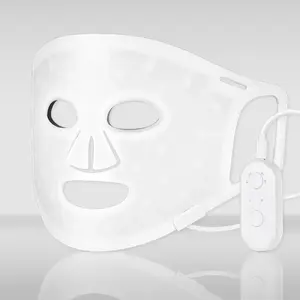 Opsiyonel fonksiyonlar yetişkinler için Led ışık terapisi güzellik maskesi silikon yüz maskesi ev kullanımı