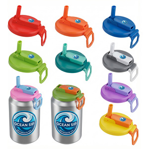 High Quality Reusable Bpa Free <b>Plastic</b> Soda Can Silicone <b>Straw</b> Lids Covers for <b>Drinking</b> - Product Image 1