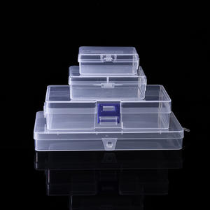Caja de Almacenamiento de Plástico Transparente con Tapa, Rectangular, para Joyería, Cuentas, Artículos de Pesca, Papelería, Organizador de 14.4x8.5x3.4cm, Hecho en Zhejiang - Product Image 3
