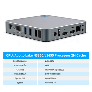 2022 último AK7 Mini computadora PC <span class=keywords><strong>Apollo</strong></span> Lake <span class=keywords><strong>N3350</strong></span>/J3455 (2,3 GHz), 2 * USB 3,0 2 * USB 2,0 1 * RJ45 banda Dual WIFI 8GB 128GB HD 4K - Product Image 4
