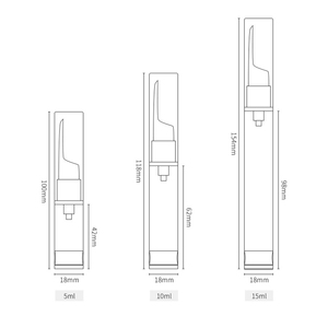 Bán buôn tùy chỉnh 5ml 10ml 15ml cơ thể trong suốt không có không khí mắt chai kem ống và trắng vòi phun - Product Image 5