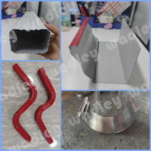 Manufacture Price PPGI Steel Roof Rain Collecting Gutter Roll Former Making Machinery Downspout Gutter Forming Machines - Product Image 2
