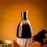 Flacon de parfum de luxe 100 ml avec pulvérisateur à pompe en verre rond unique estampé or sérigraphié et diffuseur à bâtonnets