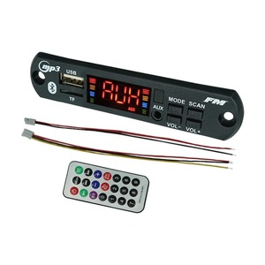 12V âm thanh xe hơi USB TF FM Radio Module không dây cho <span class=keywords><strong>Bluetooth</strong></span> MP3 WMA Bảng Giải mã điều khiển từ xa Xe linh kiện điện tử - Product Image 2