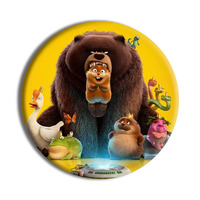 Insignia de 58mm de Hojalata Estampada con Diseño de Anime de Dibujos Animados de Beaver Transformation Project al por Mayor