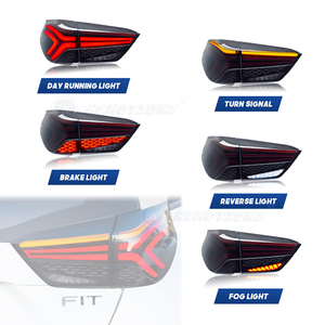 Hcmotionz ไฟท้ายรถยนต์สำหรับ Honda Fit <span class=keywords><strong>2020</strong></span>-2023 <span class=keywords><strong>Jazz</strong></span> ชุดประกอบไฟท้าย LED DRL ด้านหลัง4th - Product Image 3