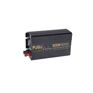 Inverter Mobil Gelombang Sinus Murni Dc Ke Ac Display LCD 500W 12 Volt Hingga 220 Volt