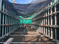 Système de coffrage modulaire en plastique ABS réutilisable plus de 100 fois, panneaux légers pour murs et colonnes en béton avec système de verrouillage rapide