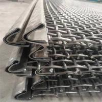 Maille de tamis vibrant à sertissage linéaire en acier au manganèse 65, sur mesure, avec moteur, pour le criblage de minerai et d'agrégats
