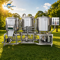 Équipement de brassage de bière artisanale, cuve sous pression en acier inoxydable 500L-3000L, contrôle automatique, multifonctionnel