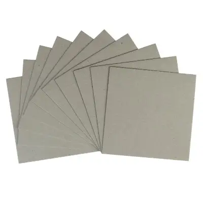 Fabriek 1-3Mm Harde Stijfheid Dik Karton Papier Zwarte Spaanplaat Gecoat Grey Board