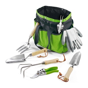 Including <strong>Garden</strong> Tote Gloves <strong>Trowel</strong> Hand Weeder Cultivator More Women Men Heavy Duty Gardening Tools with Wooden Handle - Product Image 1