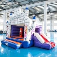 Yuetong Château gonflable mini avec toboggan en bâche PVC personnalisée, facile à installer, idéal pour usage commercial – Meilleure vente