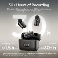 Microphone cravate sans fil ULANZI A200 pour iPhone 17/16/15 Type-C 48kHz/24-bit Plug & Play avec suppression intelligente du bruit numérique