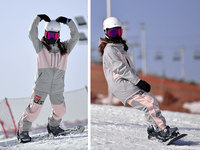 Ensemble de vêtements de ski imperméables extra-épais pour hommes et femmes, veste de ski pour adultes, technologie respirante
