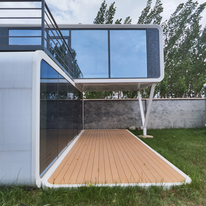 Cabine <span class=keywords><strong>Apple</strong></span> préfabriquée moderne insonorisée pour bureau extérieur, studio de jardin, pièce isolée de luxe pour cour arrière avec fenêtre pleine hauteur - Product Image 6