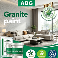 Peinture élastique en résine pour pierre lavée avec sable gradué, revêtement multi-usages effet granit pour murs communautaires et pavés intégrés