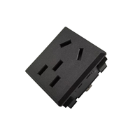 Prise de courant CA standard chinois 10A 250V, 5 broches, encastrable, 2+3 broches, pour armoire