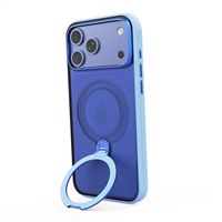 Fundas Magnéticas Giratorias 360° con Carga Inalámbrica de TPU+PC para iPhone Serie 17 Pro con Soporte Invisible