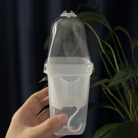 Pot de jardinage en plastique transparent en gros avec dôme d'humidification pour semis, légumes, succulentes et boutures