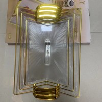 Ensemble de 3 assiettes à dessert en cristal acrylique pour fruits séchés en plastique servant une assiette à bonbons créative transparente pour la maison