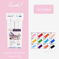 Étudiant Art peinture Animation Design peint à la main marque en gros pour le toucher blanc tige Double alcool marqueur costume Oblique plastique