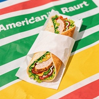 Papier alimentaire jetable sans PFAS, résistant à la graisse, personnalisé pour emballer les sandwichs