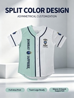 Maillots de baseball et ensembles d'équipe personnalisés par sublimation, logo, matière Spandex/Polyester, évacuation de l'humidité, séchage rapide, garantie anti-déchirure