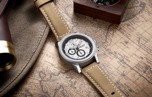 นาฬิกาข้อมือผู้ชาย MEGIR รุ่นใหม่ ปี 2026 แฟชั่นโครโนกราฟ สปอร์ต สายหนัง ควอตซ์ เรืองแสง ลำลอง ปี 2025 - Product Image 5