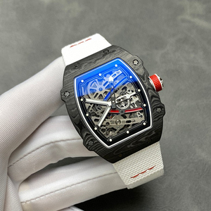 Montre mécanique pour homme de luxe, ultra-légère, de forme tonneau, avec boîtier en fibre de carbone ultra-fin de haute qualité, mouvement de précision, 6702 - Product Image 5