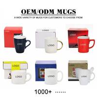 Mug promotionnel OEM personnalisé en porcelaine fine avec transfert de décalcomanie pour agents de sourcing et programmes de cadeaux d'entreprise