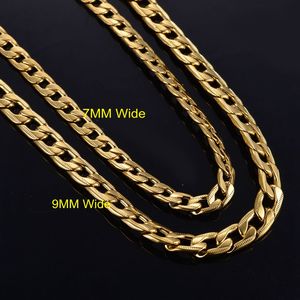 Erkekler ve Kadınlar için Moda Hip Hop Altın Kaplama Bağlantılı Zincir Paslanmaz Çelik Takı Kolye - Product Image 2