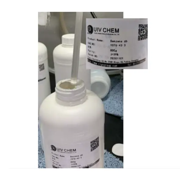 UIV CHEM جودة عالية BENZENE-D6 CAS 1076-43-3 C6D6 Deuterated البنزين