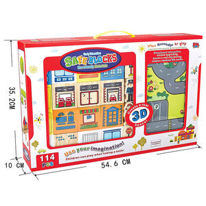 114 pièces de blocs de construction flottants en EVA, jouet STEAM pour enfants de 3 ans et plus, jeu de bain imperméable, cadeau éducatif - Product Image 2