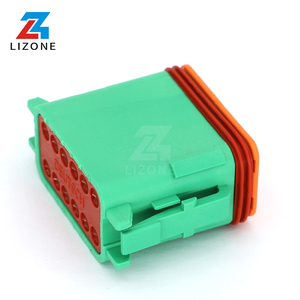 Conector de Alimentación y Señal LIZONE DT06-12SC de 12 Pines, Serie <span class=keywords><strong>DT</strong></span>, Hembra, <span class=keywords><strong>Verde</strong></span>, Automotriz, Impermeable IP67, Sellado - Product Image 4