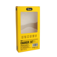Boîte en carton kraft personnalisée avec fenêtre et trou de suspension pour l'emballage de petits produits de vente au détail