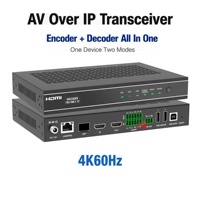 Extensor HDMI AV sobre IP de 4K60Hz y 100M, Transmisor y Receptor con Códec H.264/H.265 y Conmutación sin Interrupciones