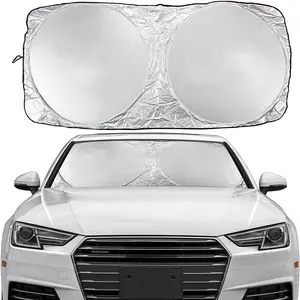 Universal Car Windshield Cover Foldable Front Sunshade Sports Style Car UV Protection Magnetic Car Windshield Cover