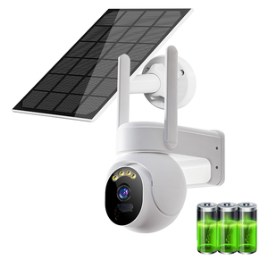 Caméra sans fil intérieure/extérieure 2K 4MP Pan Tilt 355. Caméra solaire de surveillance CMOS étanche IP65 avec vision nocturne - Product Image 1