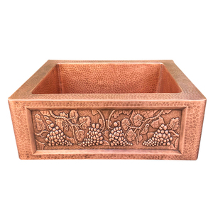 Chậu Rửa Nhà Bếp Đơn Bằng Đồng Chậu Rửa Tay Phòng Bếp Chậu Rửa Tay Búa Trang Trí Bồn Rửa - Product Image 2